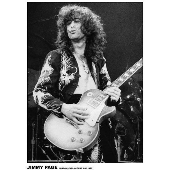 Led Zeppelin - Jimmy Page - Earls Court 1975 Poster - Picture 1 of 4